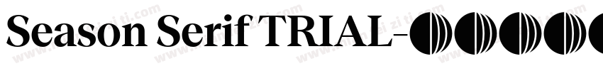 Season Serif TRIAL字体转换